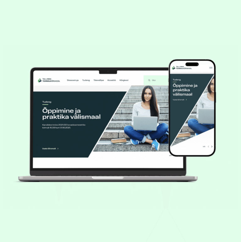 Tallinna Tehnikakõrgkooli veebilehe disain ja arendus