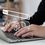 Chatbot,With,Ai,(artificial,Intelligence),,Search,Engine,,Businessman,Using,Laptop